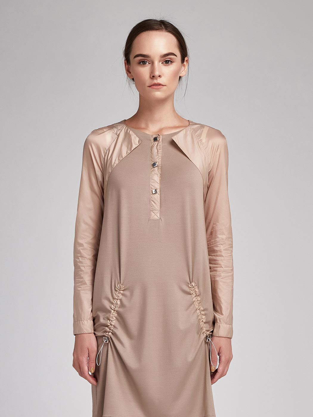 Beige Cumple Dress